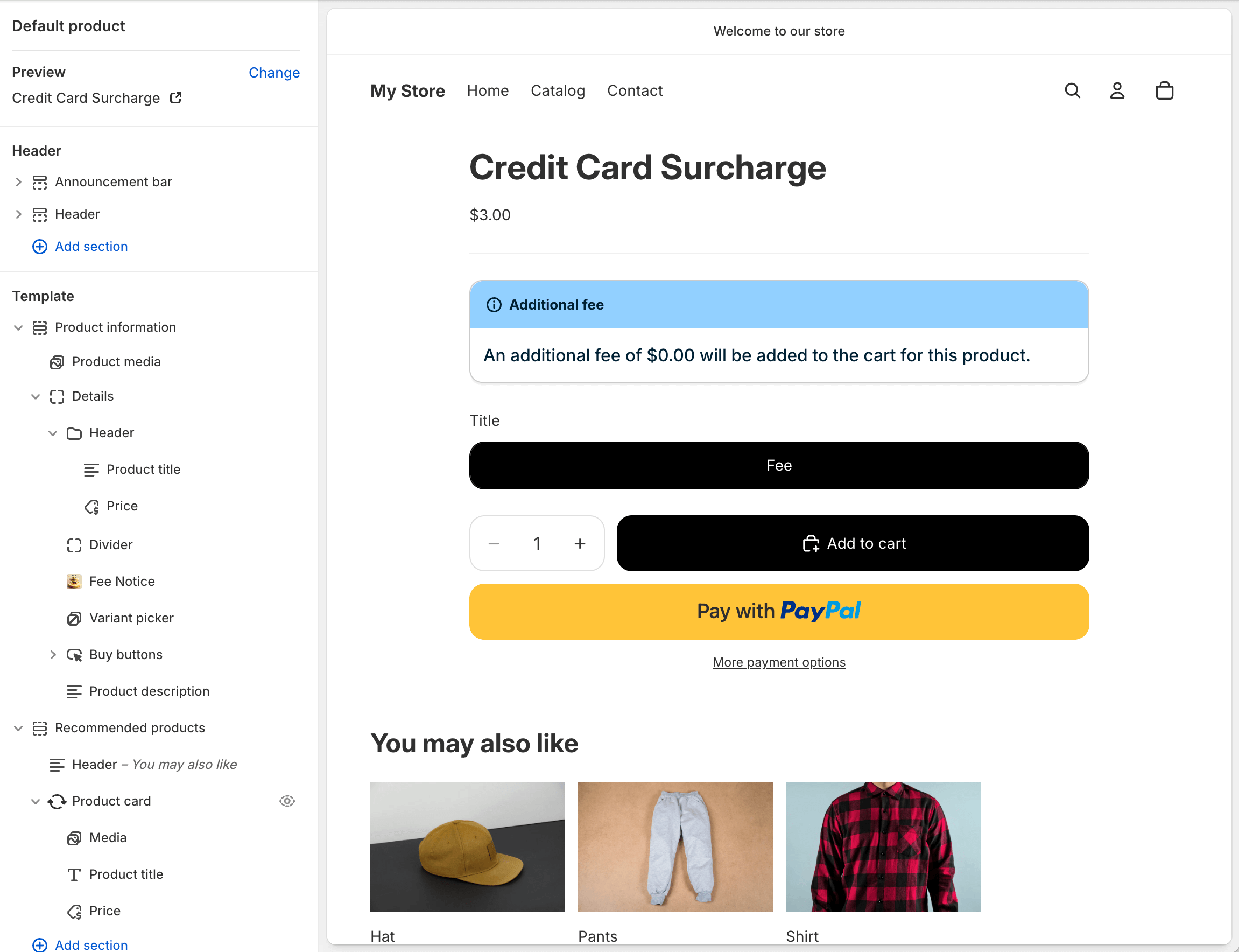 FeeBee App Block Fee Notice