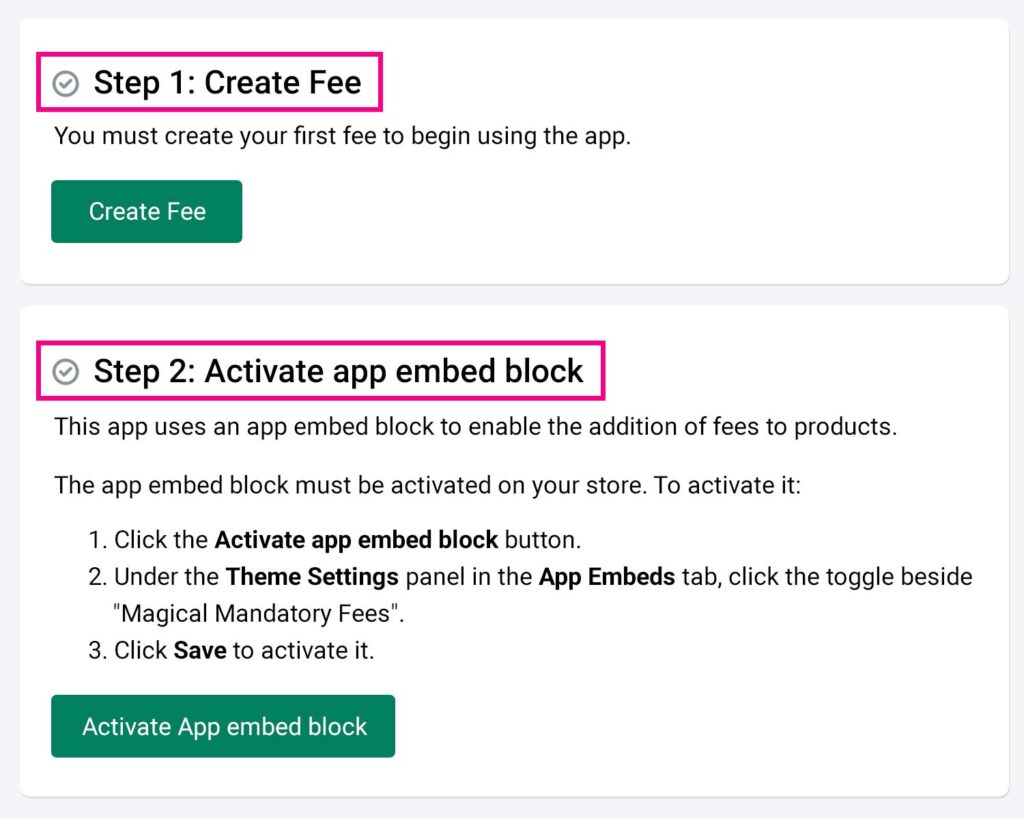 screenshot showing multi-step onboarding process for app